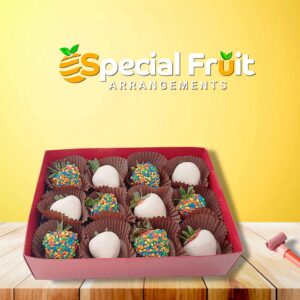 SPECIAL WHITE CONFETTI BERRY BOX